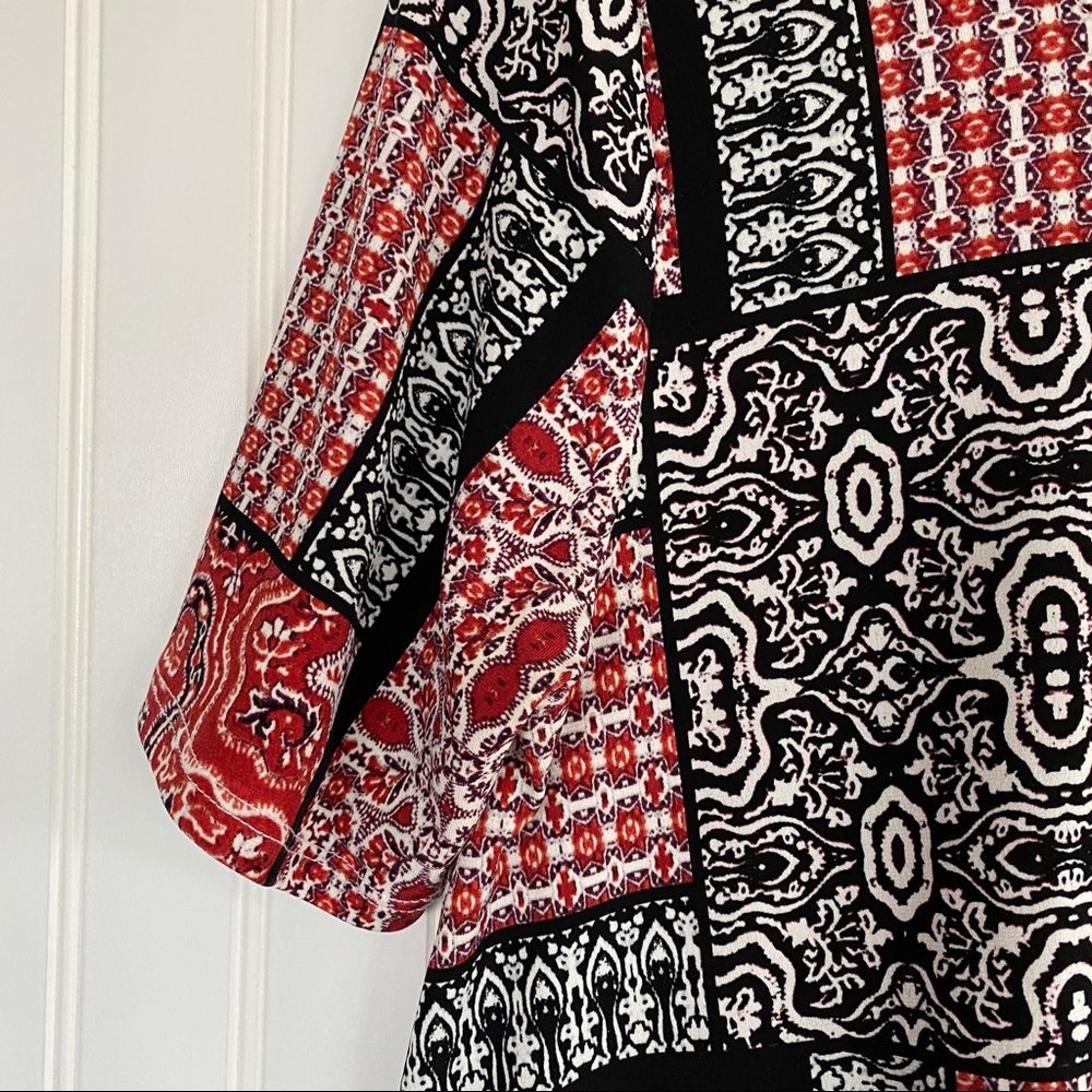 Bcbgeneration Patchwork Print Jersey Dress Size M - image 6